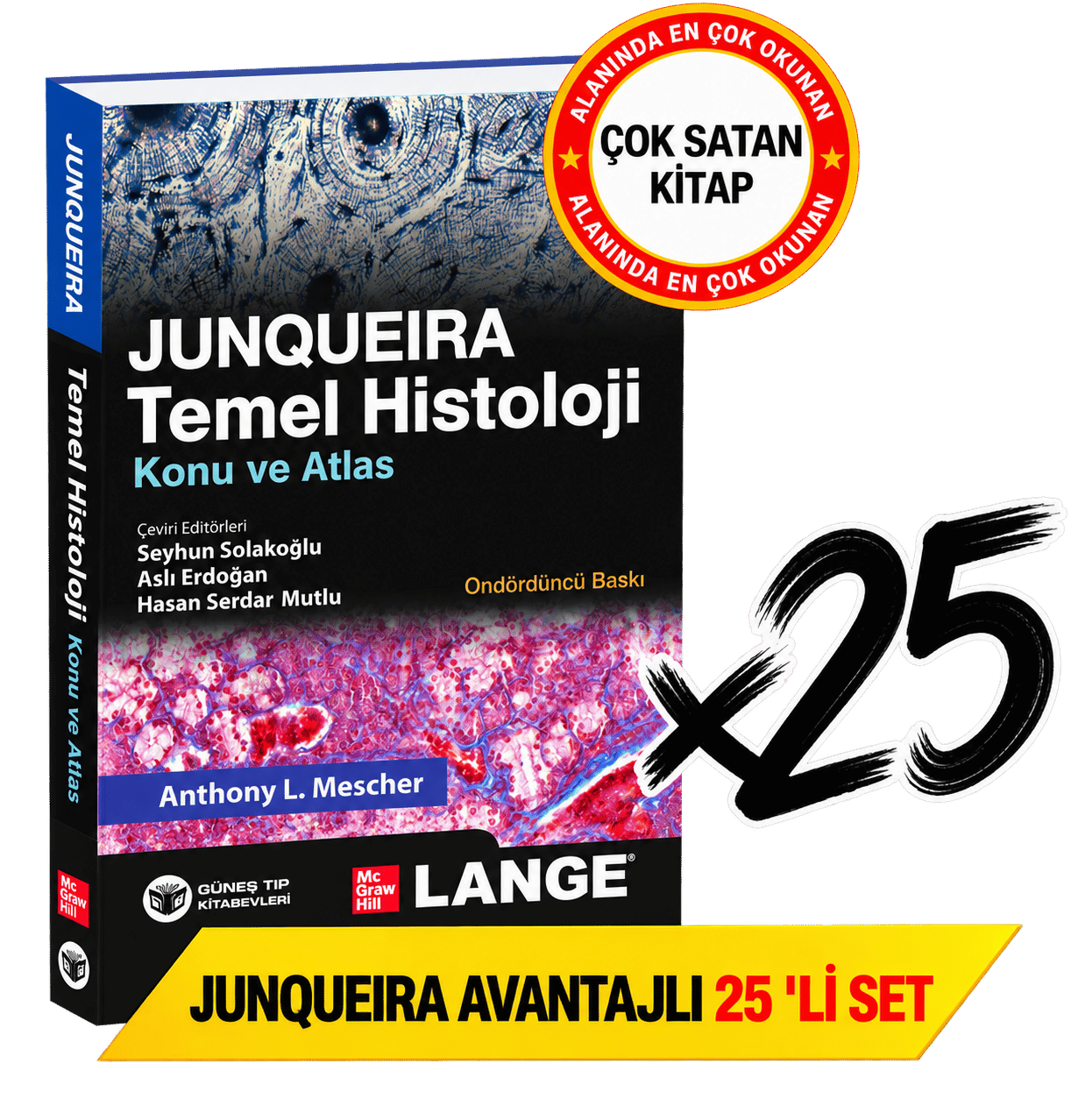 Junqueira Temel Histoloji Konu ve Atlas Avantajlı 25'li SET