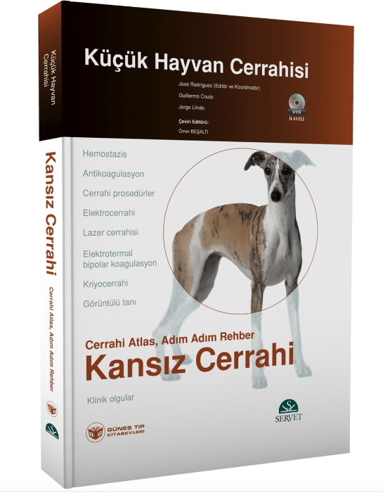 Küçük Hayvan Cerrahisi - Kansız Cerrahi (Cerrahi Atlas, Adım Adım Rehber) Kitap + DVD