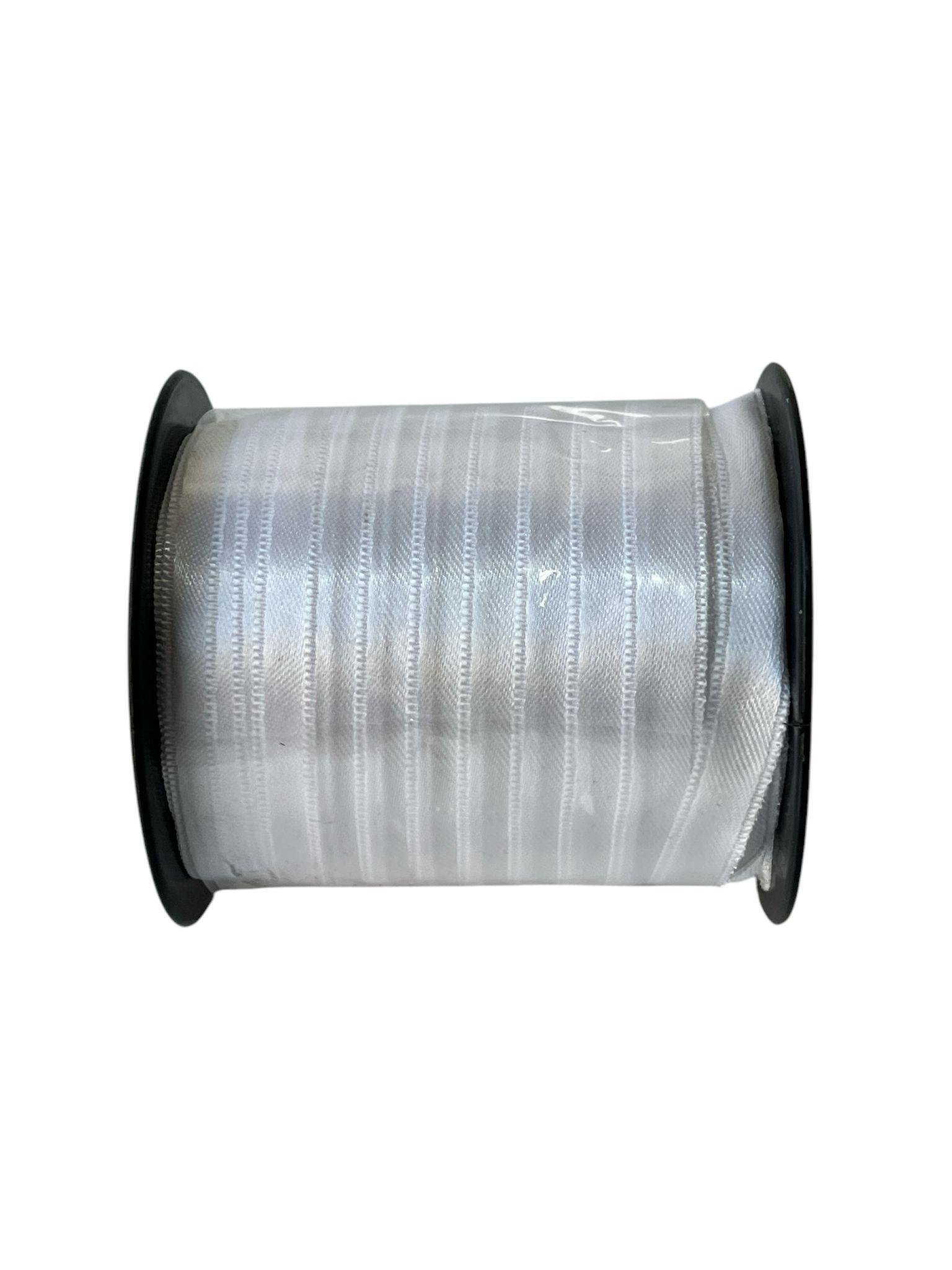 Saten Kurdela Beyaz 10 MM