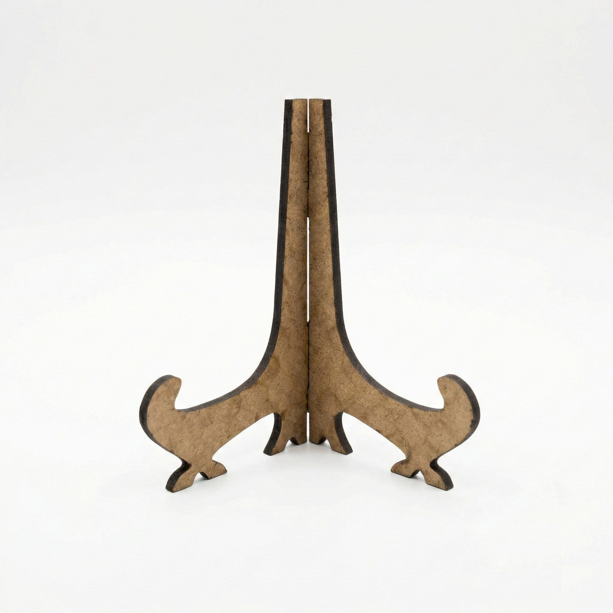 4 mm MDF Çerçeve Standı – Ham MDF Masaüstü Fotoğraf ve Tablo Tutucu (1 Adet)