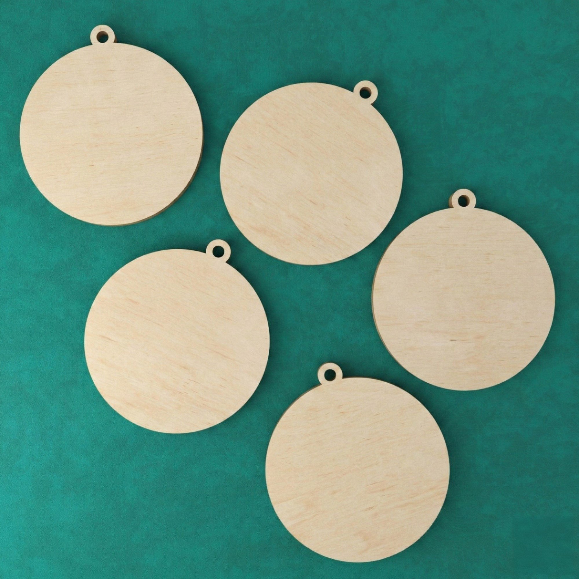 4 mm MDF Yuvarlak Sublimasyon Anahtarlık Plakası 4.5 cm – 50 Adet Ham MDF Blank Keychain