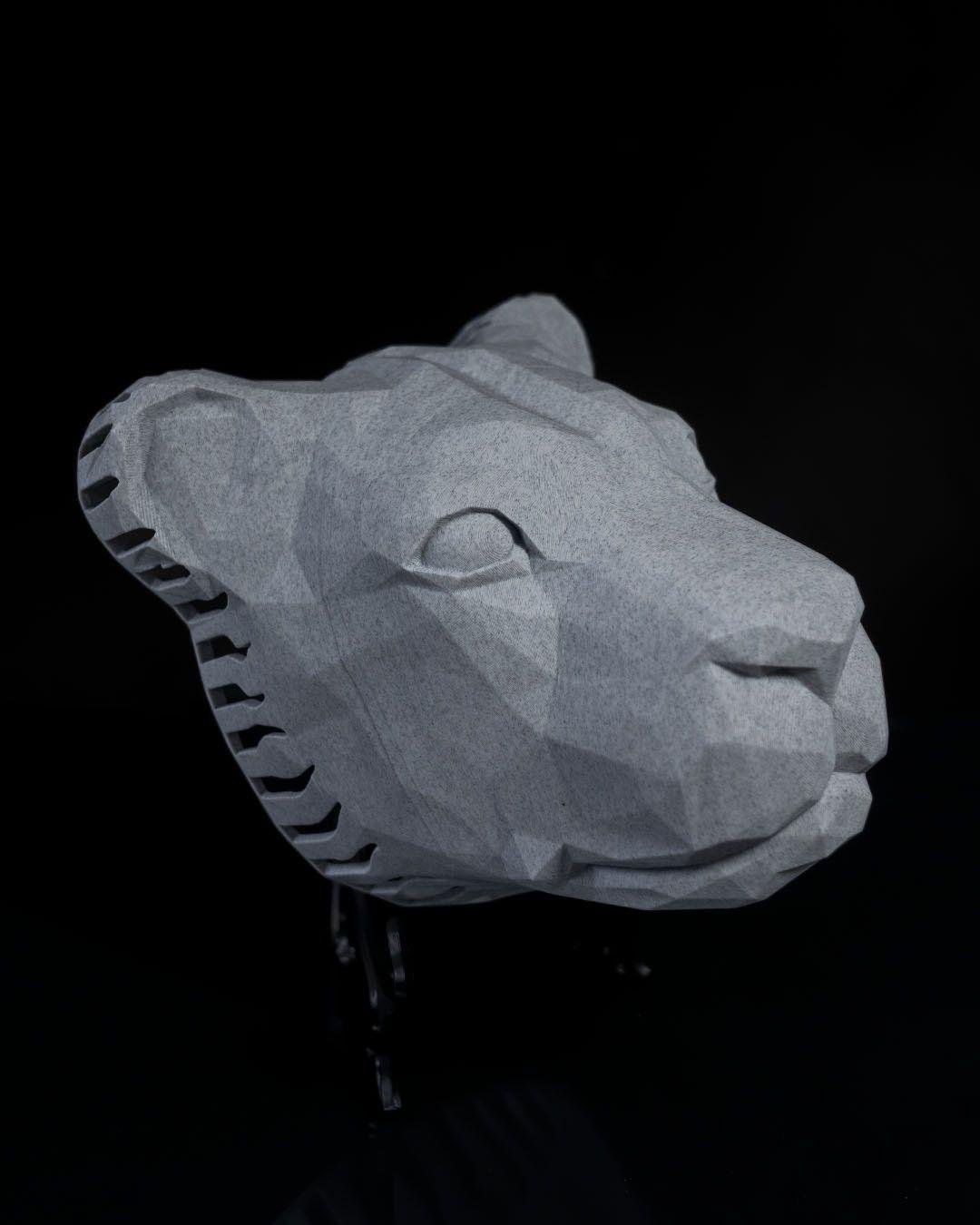 Aslan Başı Duvar Lambası – LED Aydınlatmalı 3D Duvar Dekoru