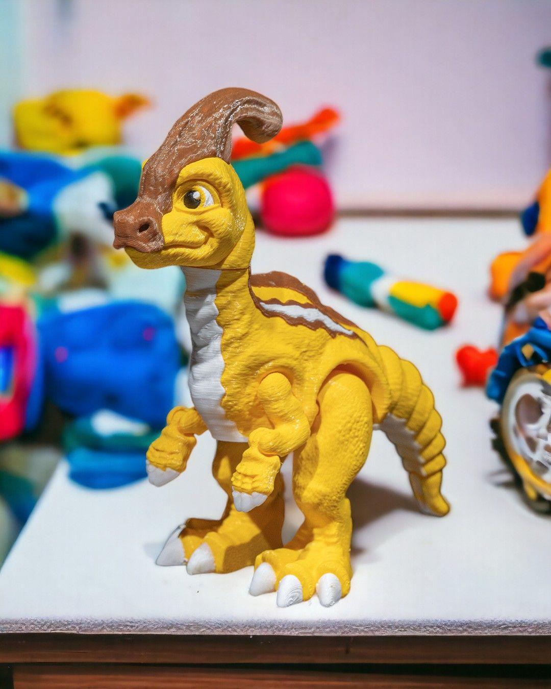 Hareketli Parasaurolophus Figürü