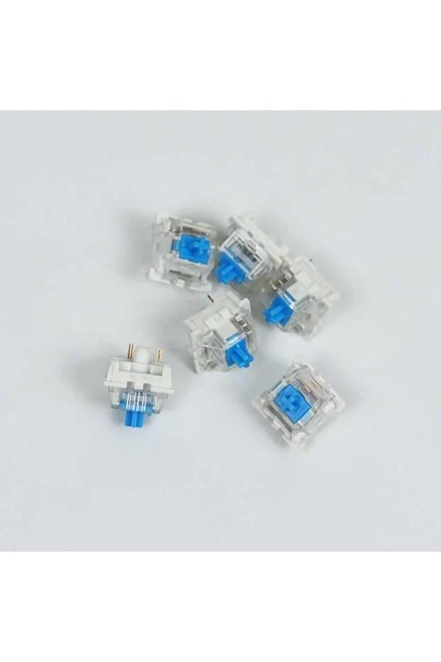Mavi Clicky Mekanik Klavye Switch Seti (10'lu) – Net Tıklama Hissi Sunan Tactile Switch