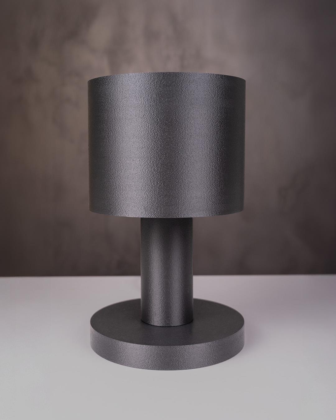 Minimalist Cylinder Masa Lambası  Modern Endüstriyel Tarz Işık Kaynağı - Minimalist Table Lamp