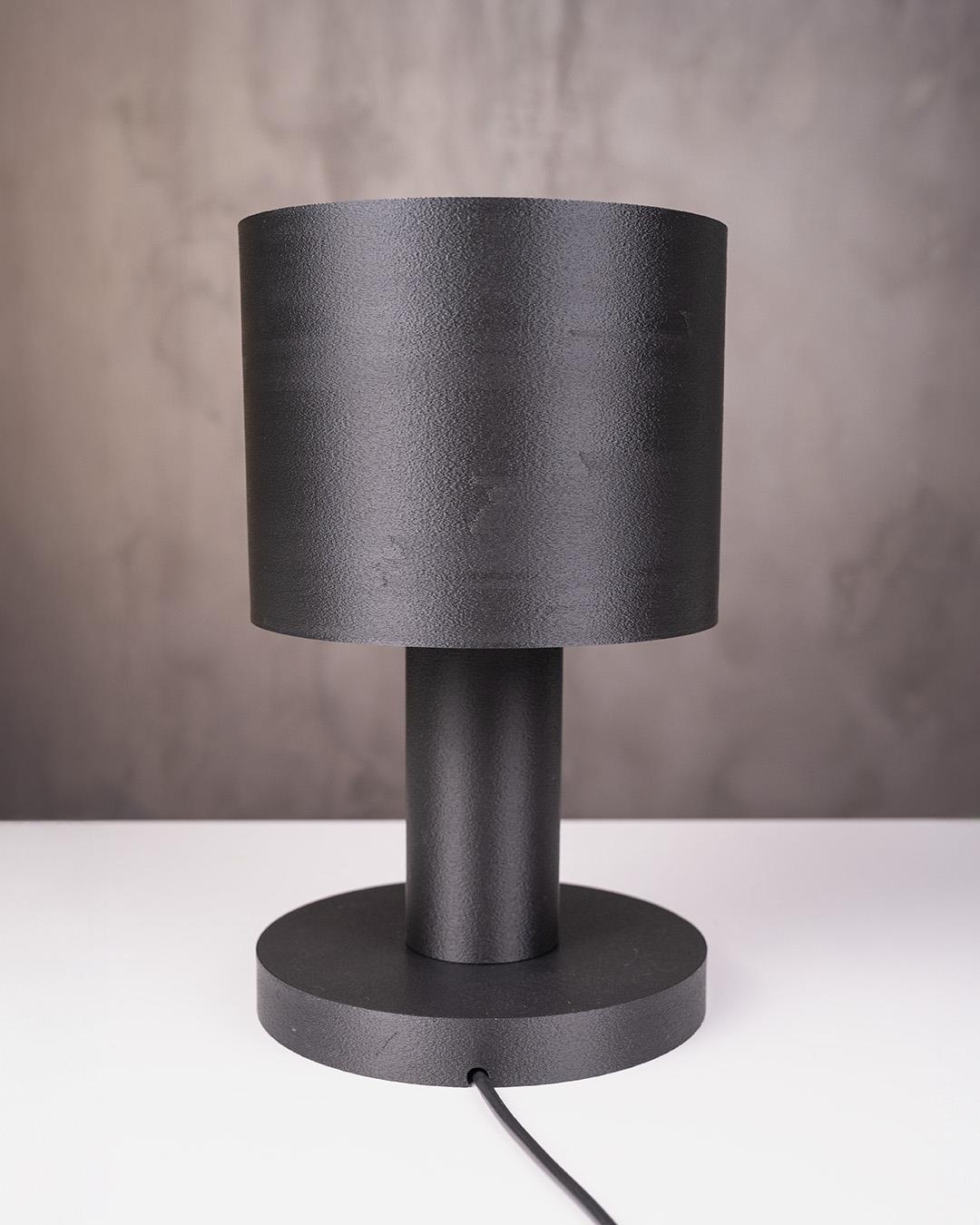 Minimalist Cylinder Masa Lambası  Modern Endüstriyel Tarz Işık Kaynağı - Minimalist Table Lamp
