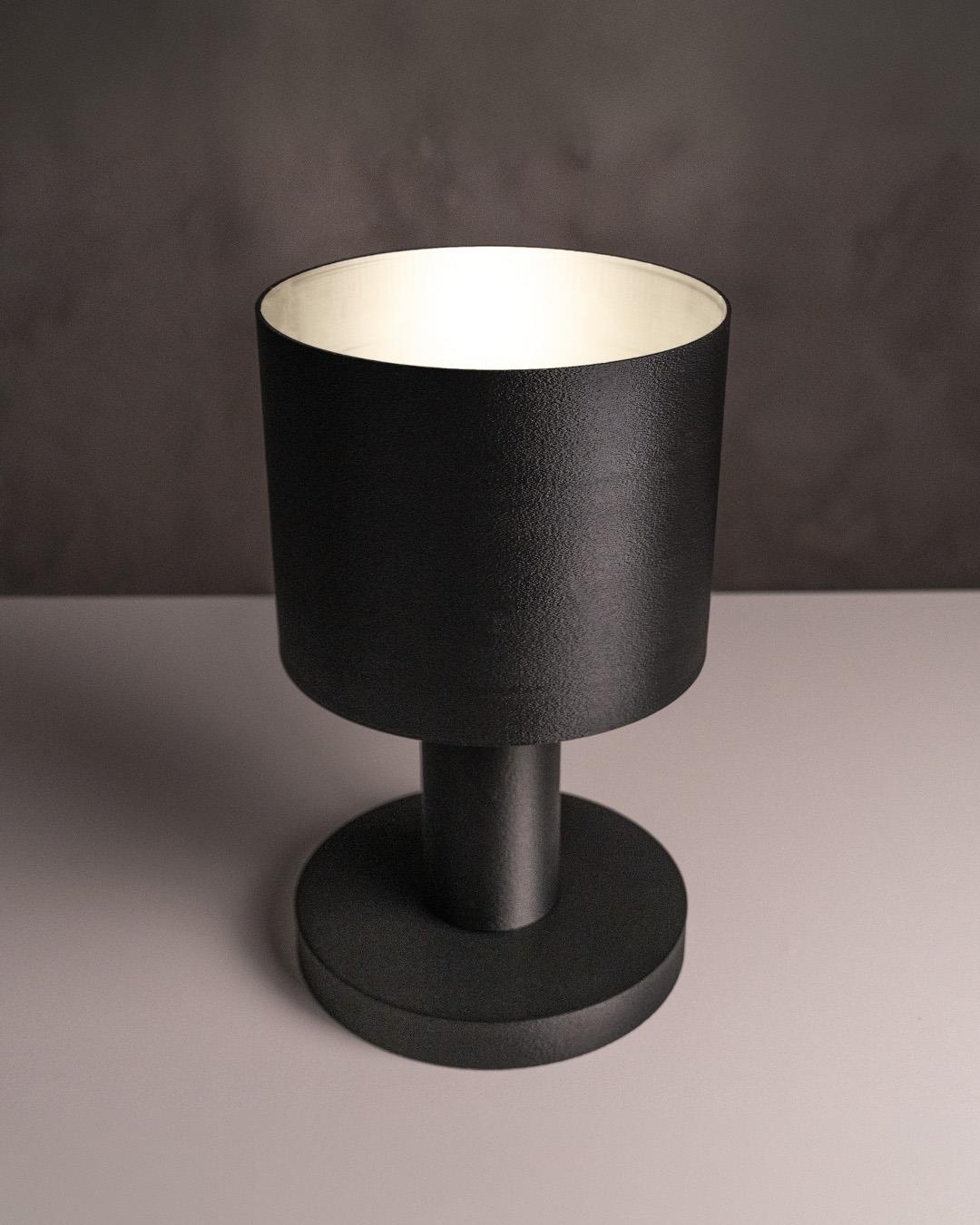 Minimalist Cylinder Masa Lambası  Modern Endüstriyel Tarz Işık Kaynağı - Minimalist Table Lamp