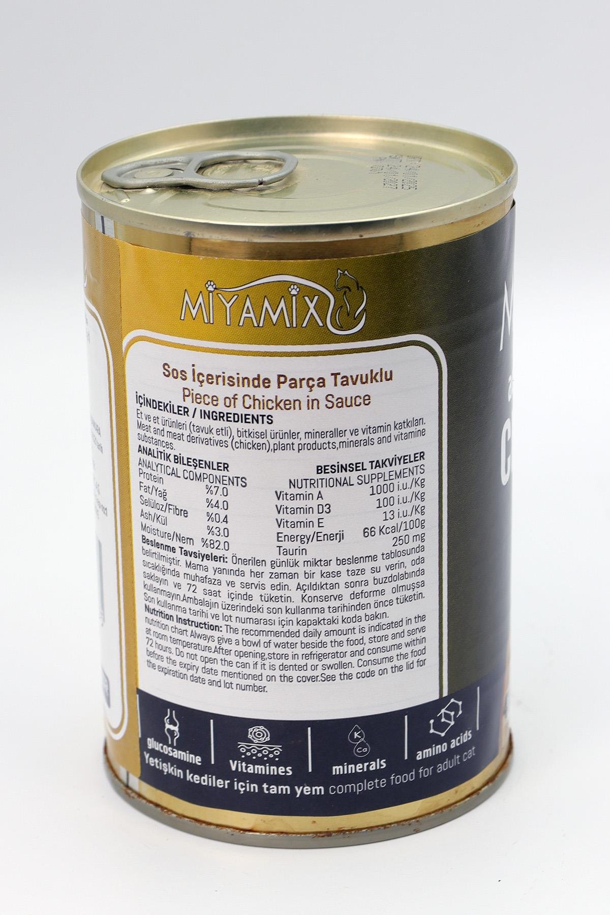 Miyamix Tavuk Etli Yetişkin Kedi Yaş Mama 415gr 5 Adet