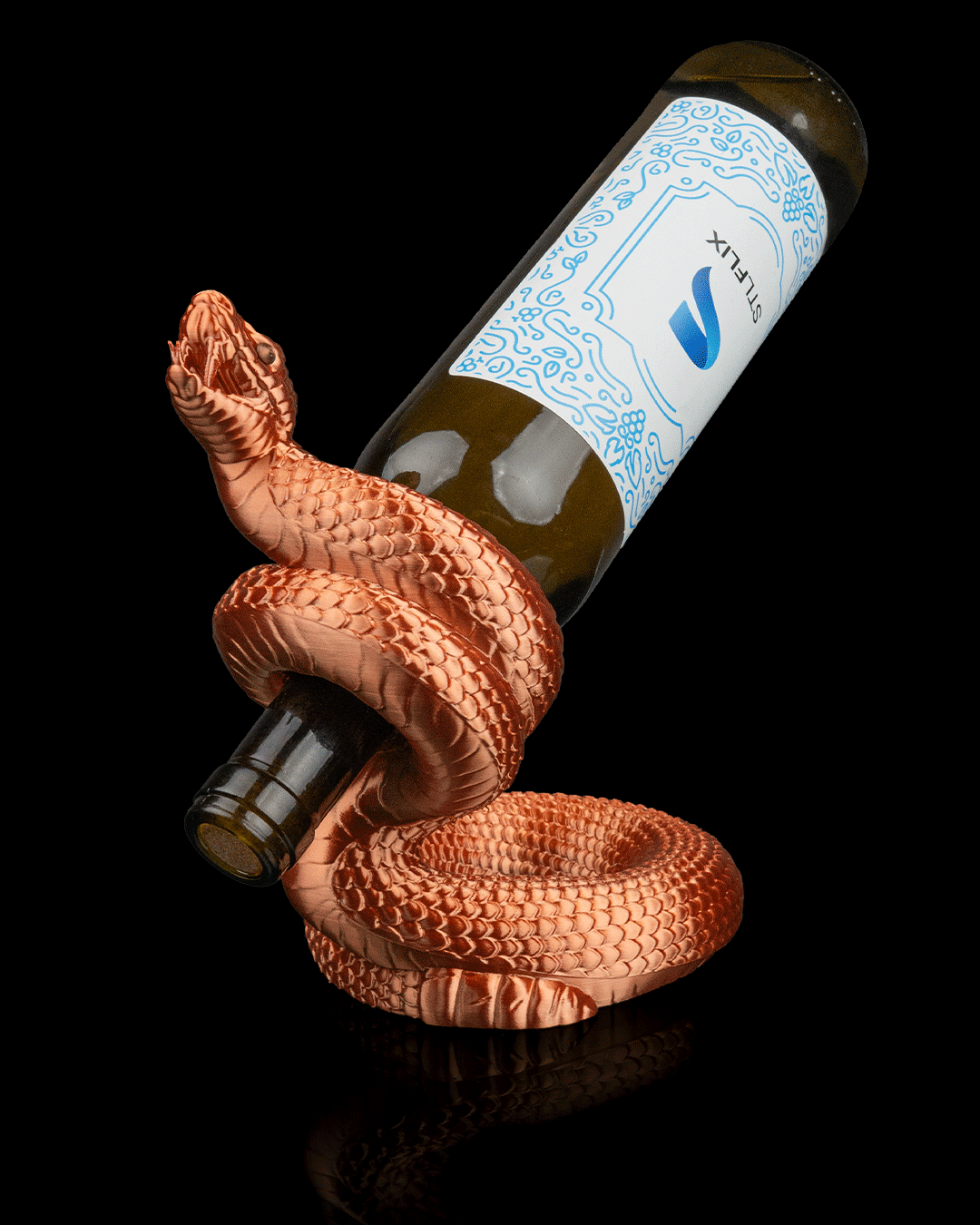 Vino Viper – Yılan Temalı Şarap Şişeliği