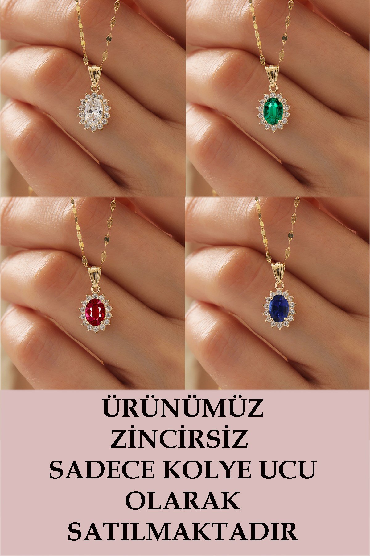 14 Ayar Altın Gösterişli Anturaj Kolye Ucu