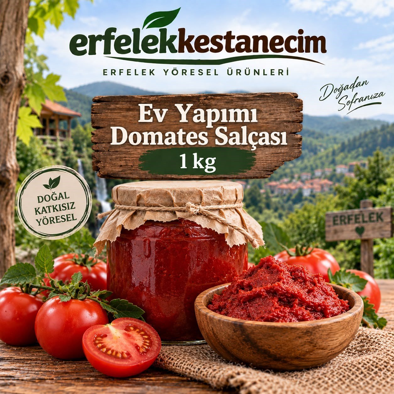 Ev Yapımı Domates Salçası 1 KG