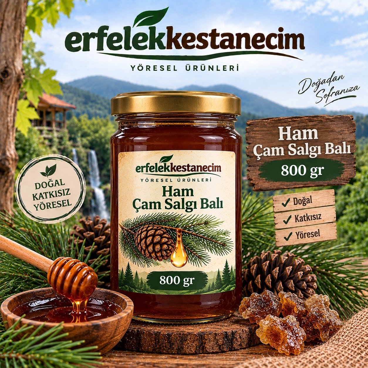 Ham Çam (Salgı) Balı 850 gr