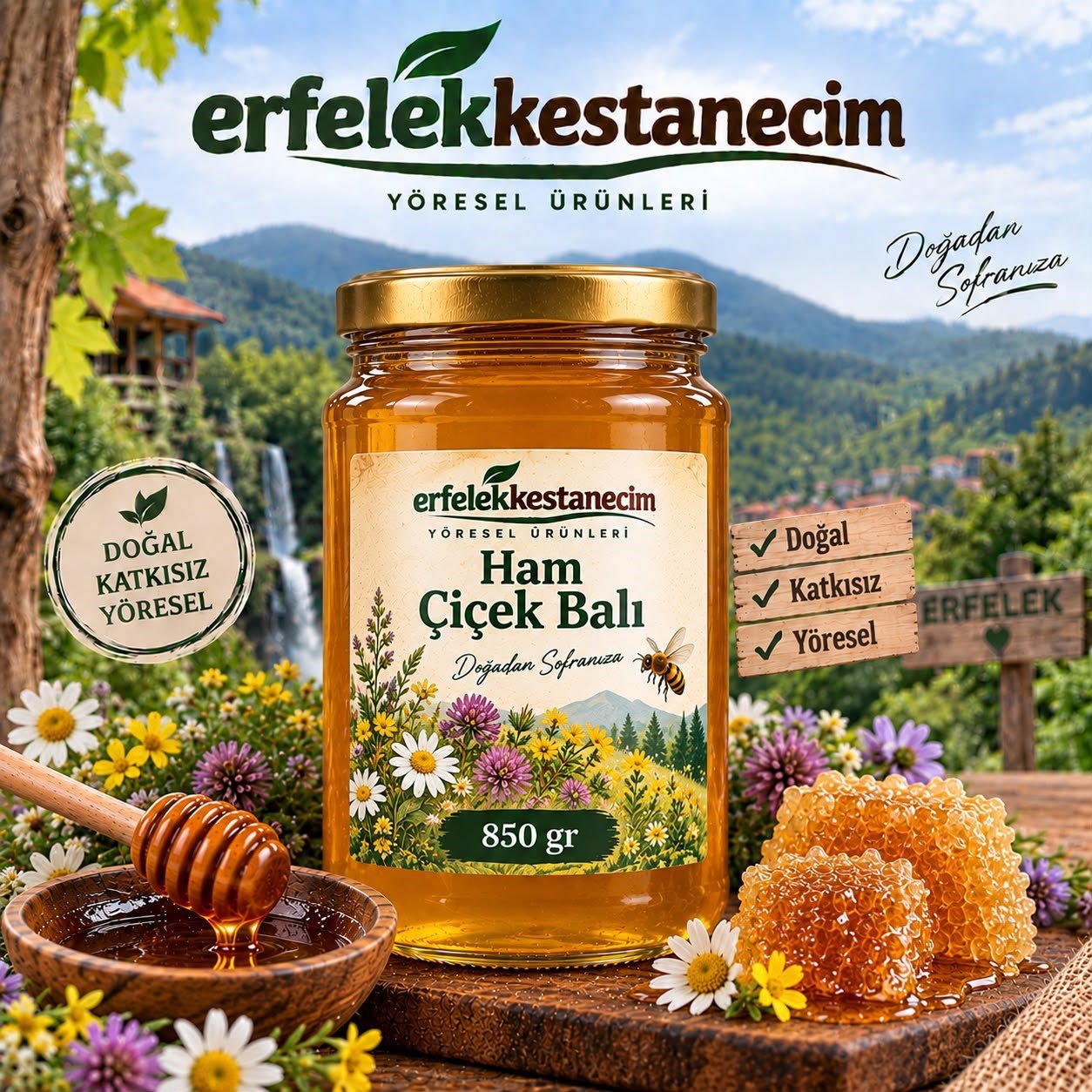 Ham Çiçek Balı 850 gr