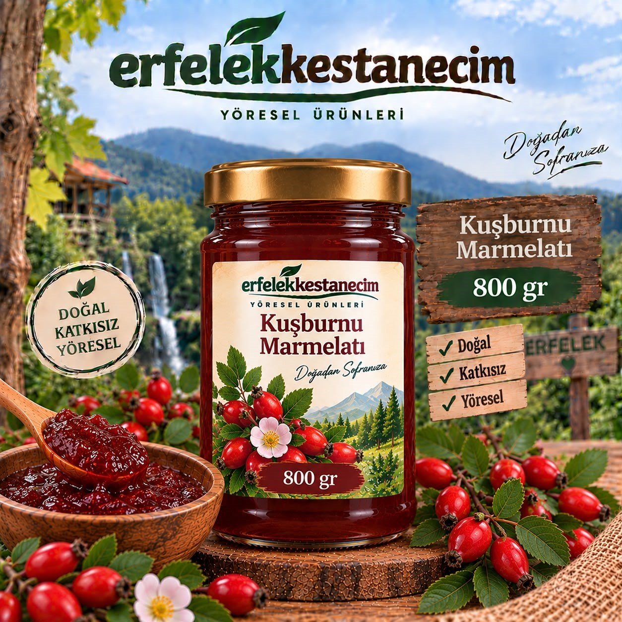 Kuşburnu Marmelatı 800 GR