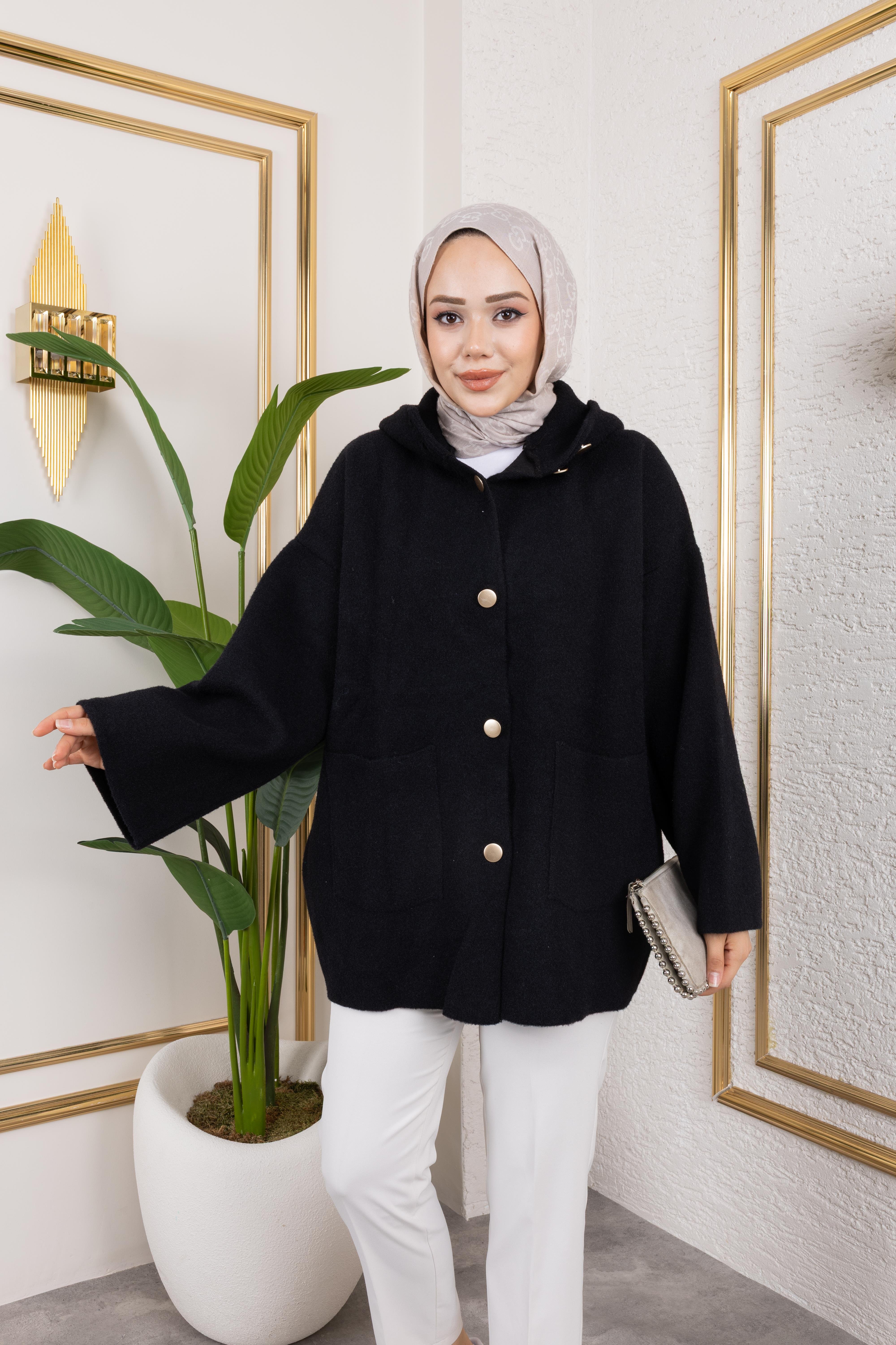 Keçe Hırka | Siyah