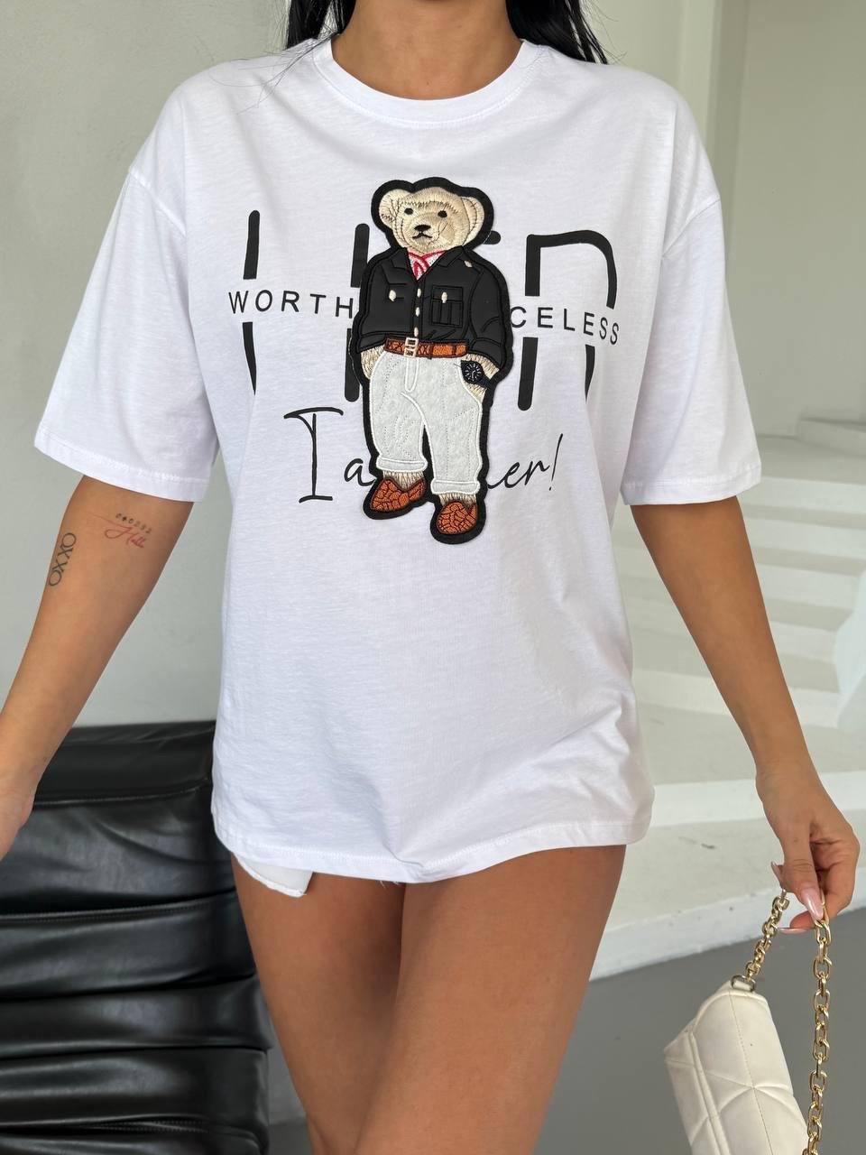 Tedy Baskılı T-Shirt 