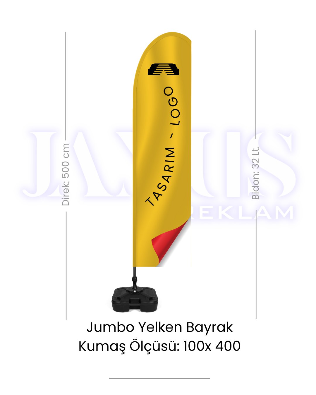 Jumbo Yelken Bayrak Set - 32 Lt