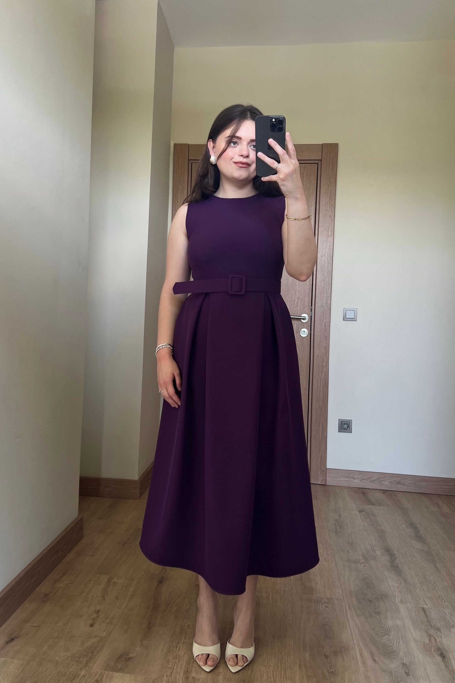 Bağlama Detaylı Gömlek Elbise Takım