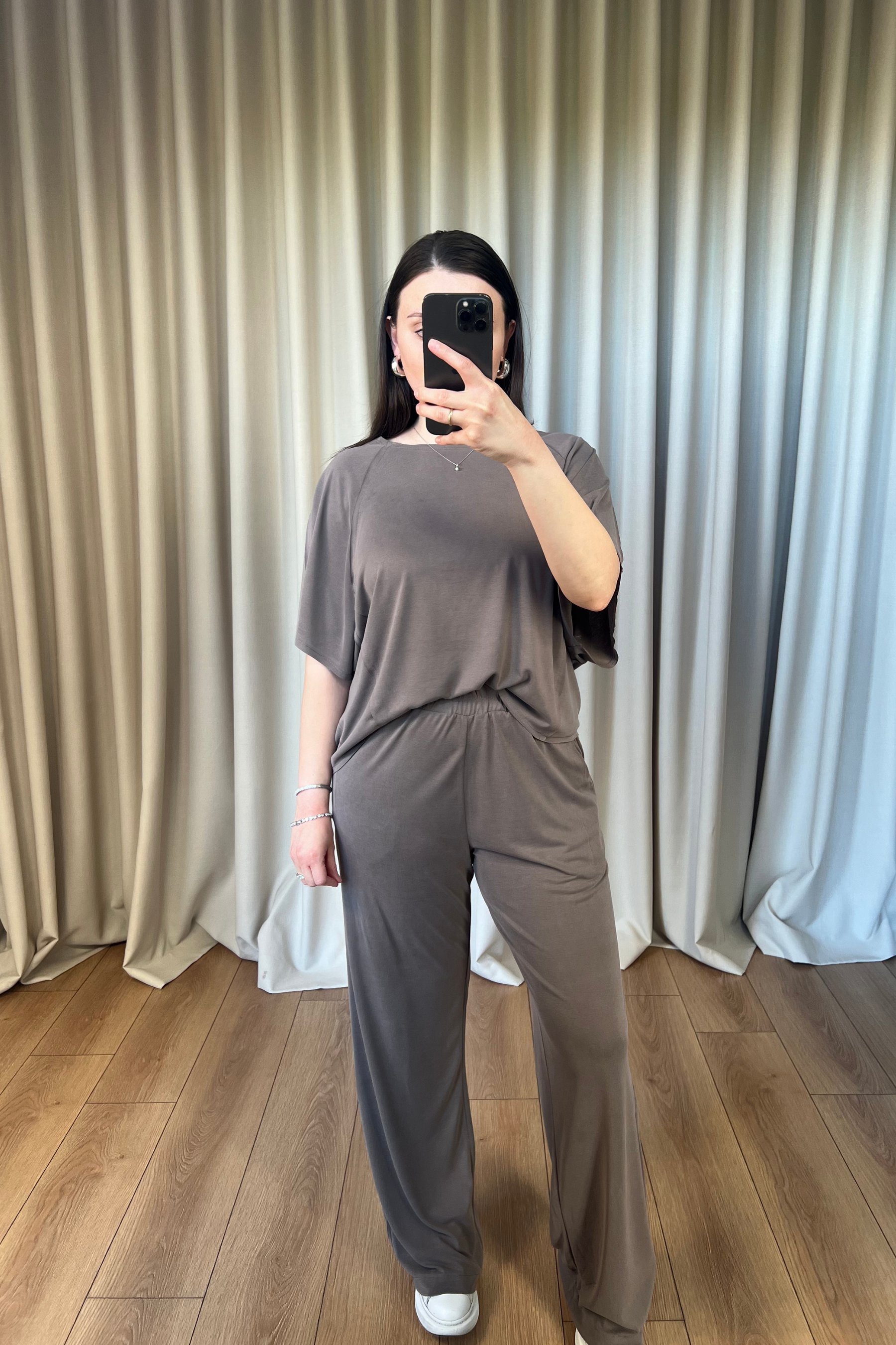 Vizon Lazer Kesim Basic Bluz Takım