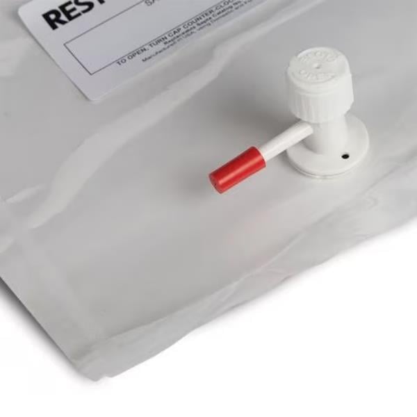 Tedlar Sampling Bag w/Single Polypropylene Valve & Septum Fitting, 100 L Capacity, 28