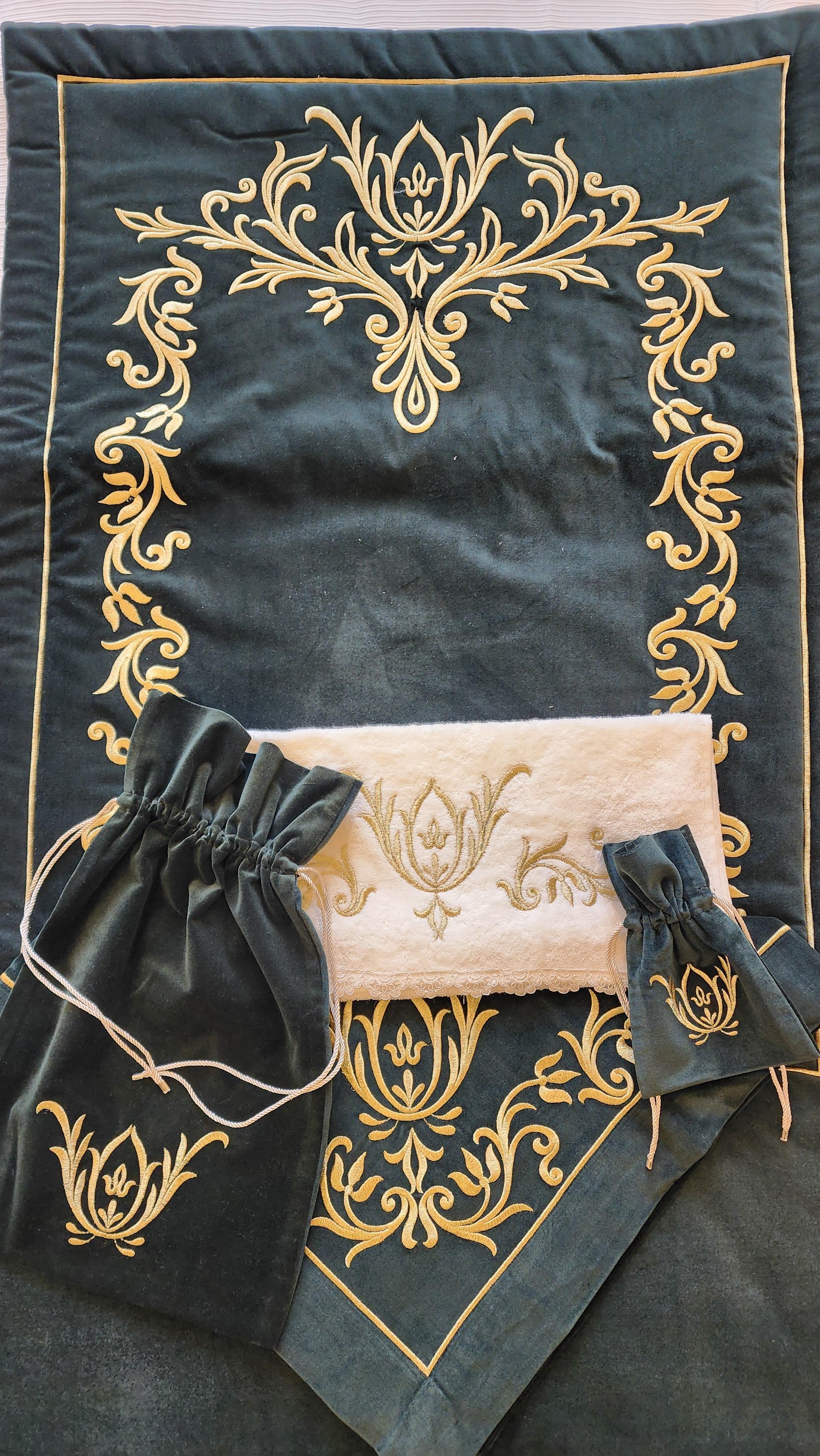 Hünkar Haki Seccade Bohça Seti