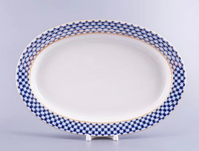 Tabak Oval servis tabağı 350 mm Gençlik Cobalt Net