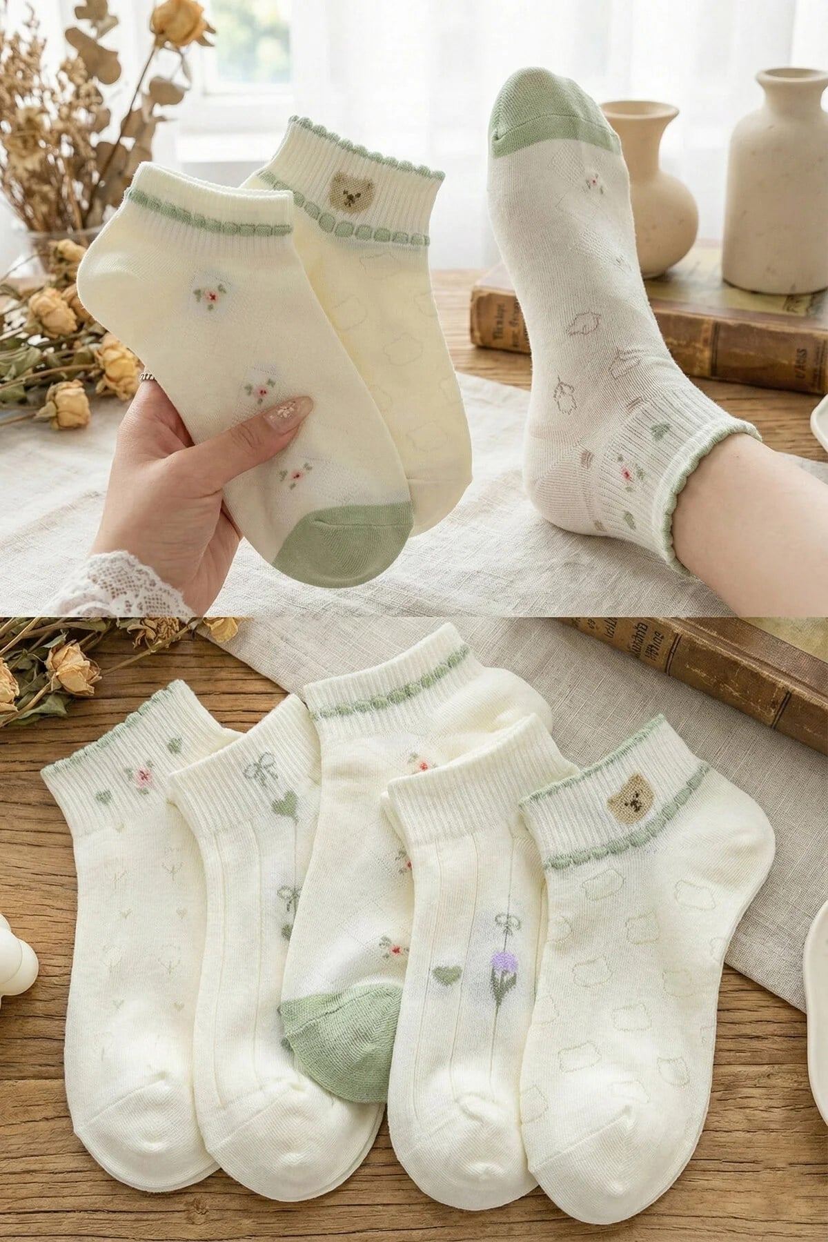 5 Çift Krem Soft Desenli ÇorapAyaklarınızı rahat ettiren yumuşak dokulu 5 çift krem soft desenli çorap seti, BGK markasıyla bgkcorap.com'da! %100 memnuniyet garantisi ve hızlı kargo avantajıyla şimdi sipariş verin.