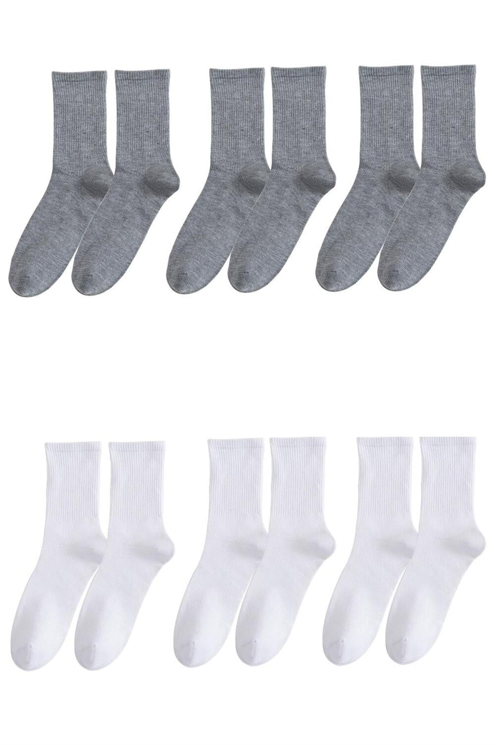 Unisex 6'lı Düz Tenis Model Çorap