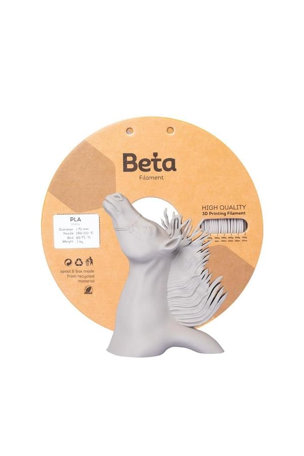 Beta PLA-Matte Filament Warm Grey