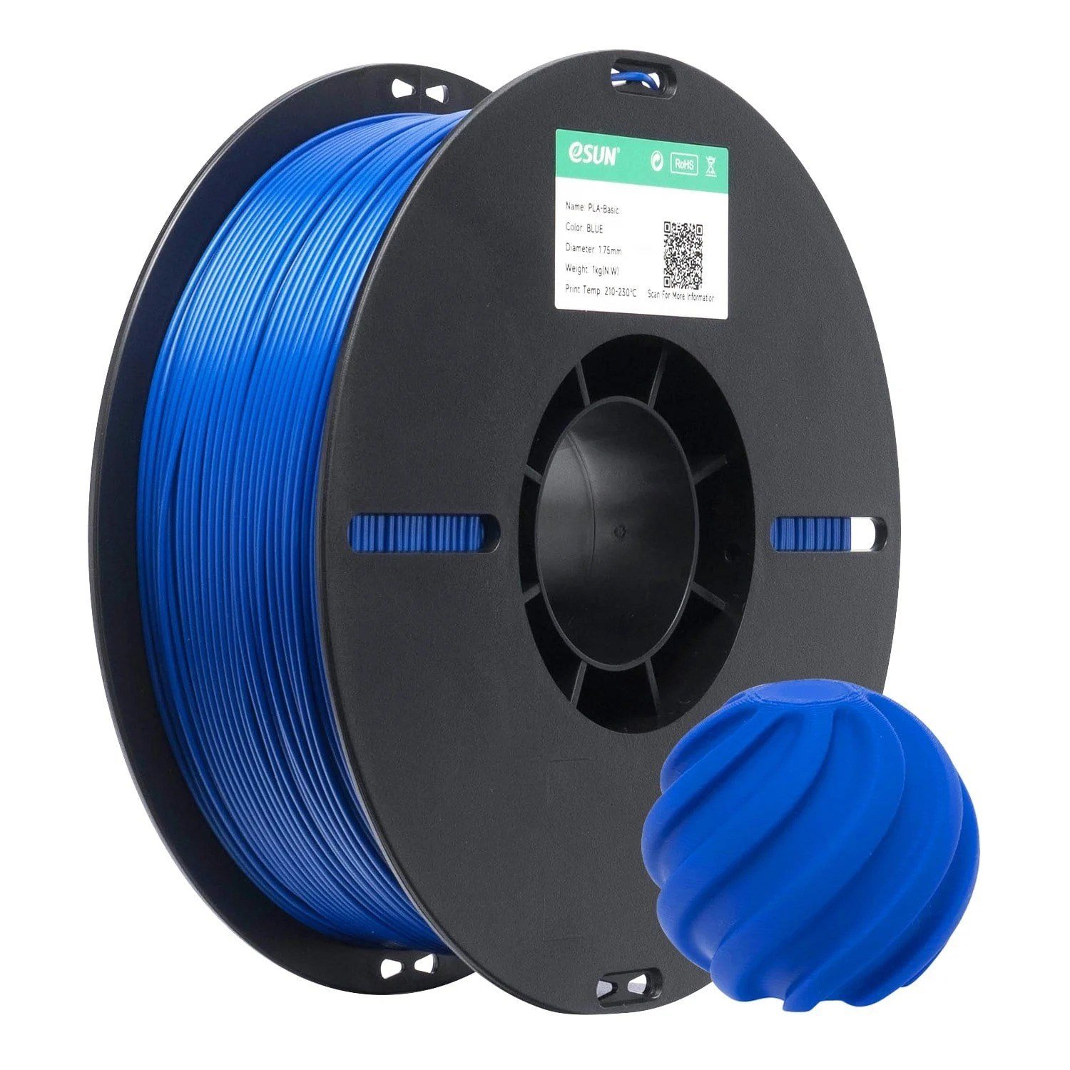 eSun PLA Basic Blue Filament 1.75mm 1 Kg