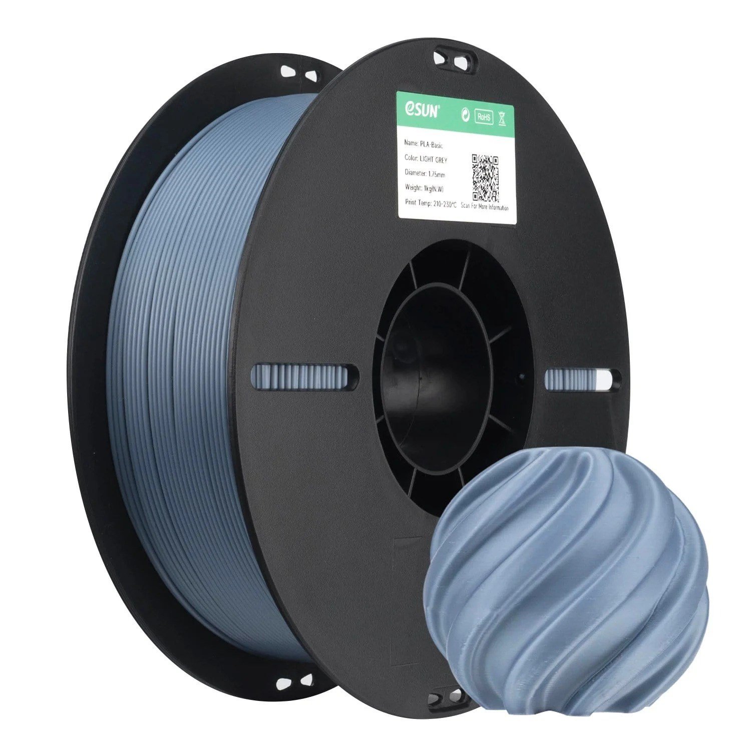 eSun PLA Basic Gri Filament 1.75mm 1 Kg