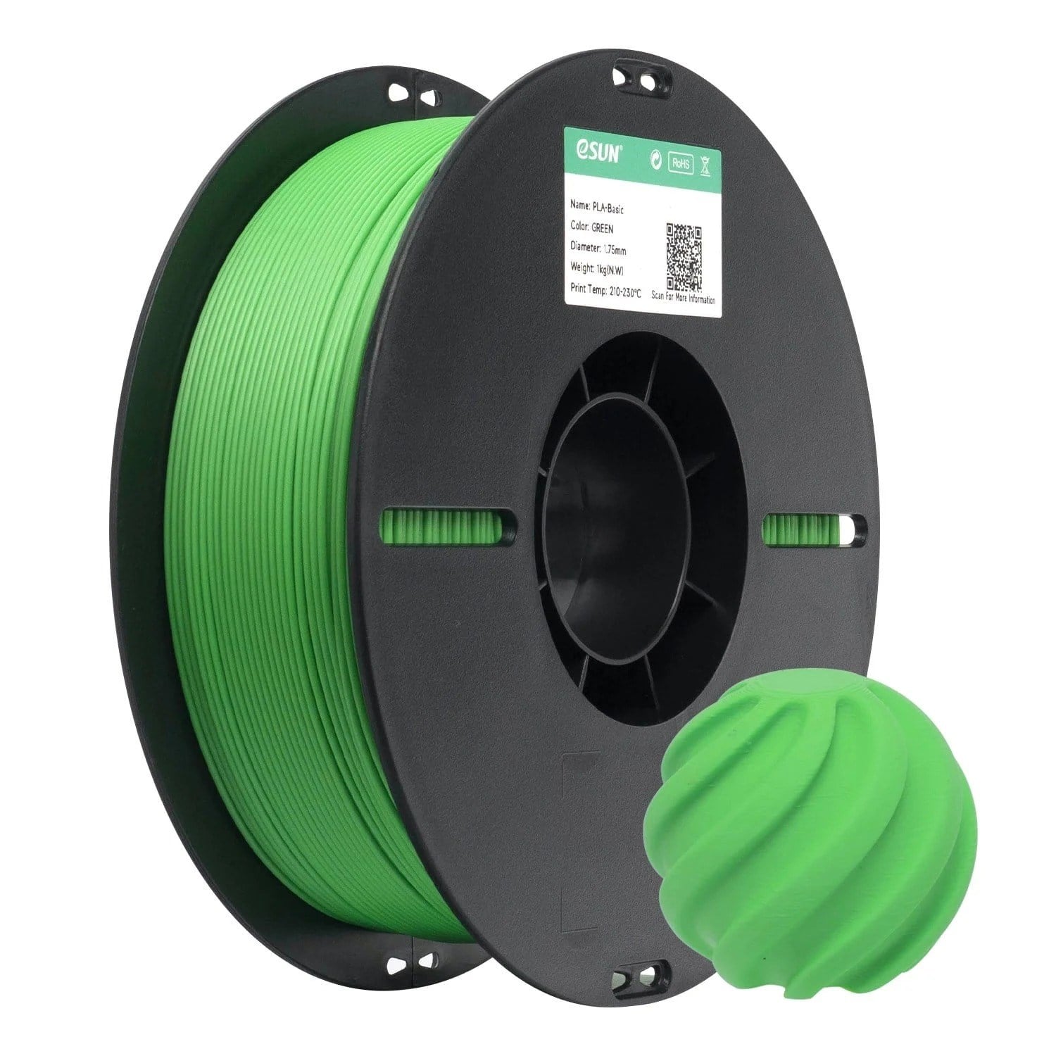 eSun PLA Basic Yeşil Filament 1.75mm 1 Kg