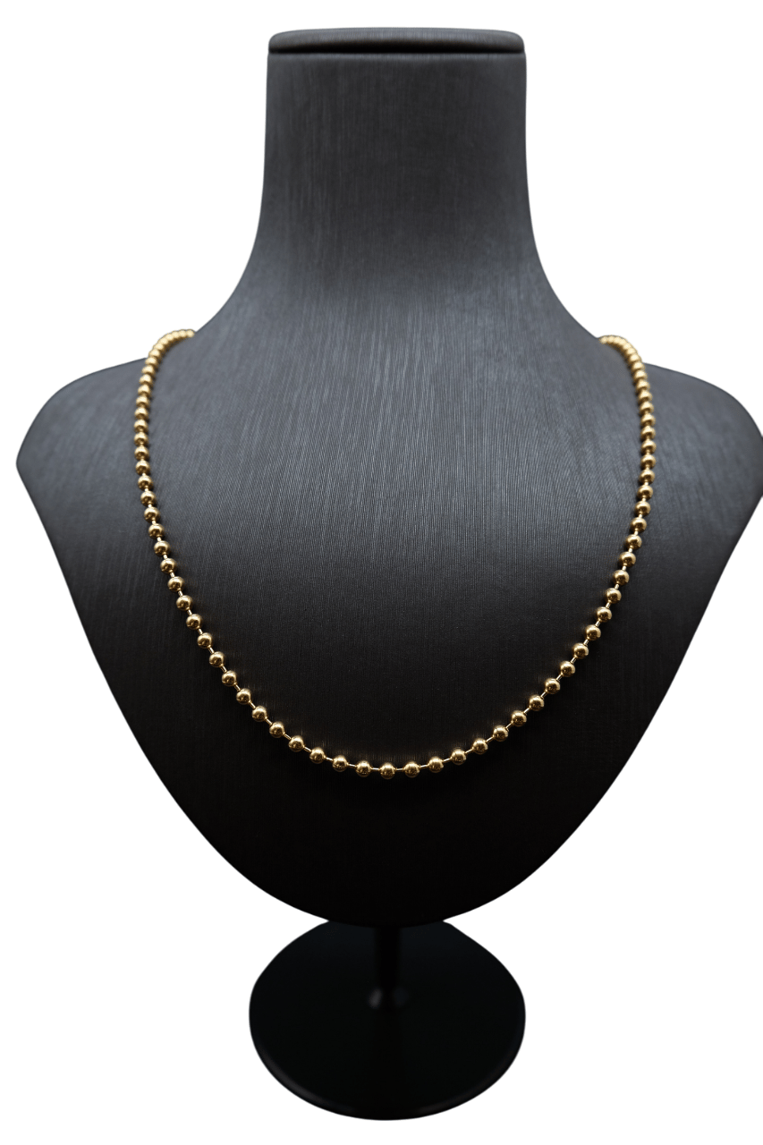 14 AYAR 50CM SIRALI BİLYE LARGE KOLYE