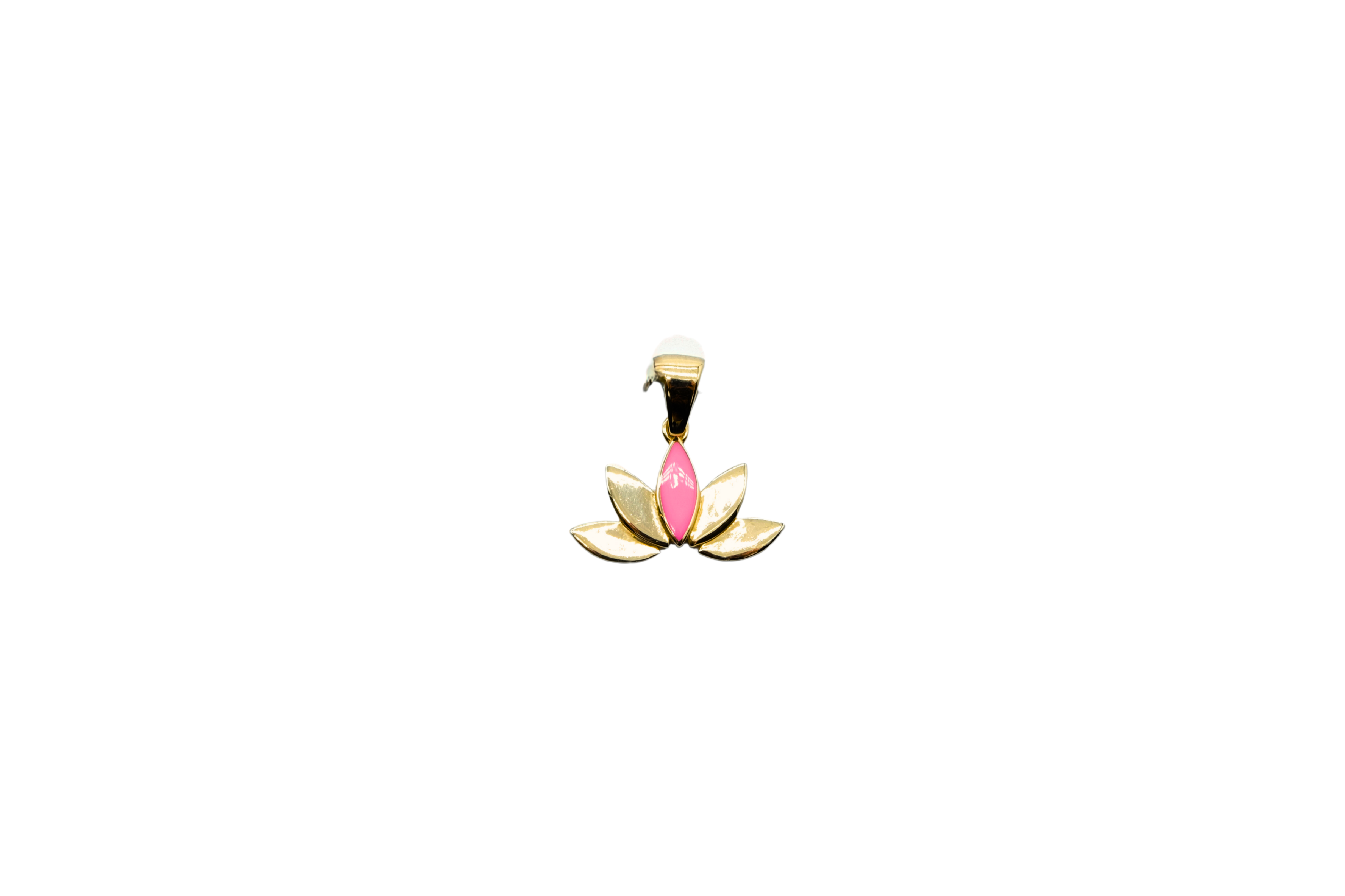14 AYAR PEMBE LOTUS KOLYE UCU