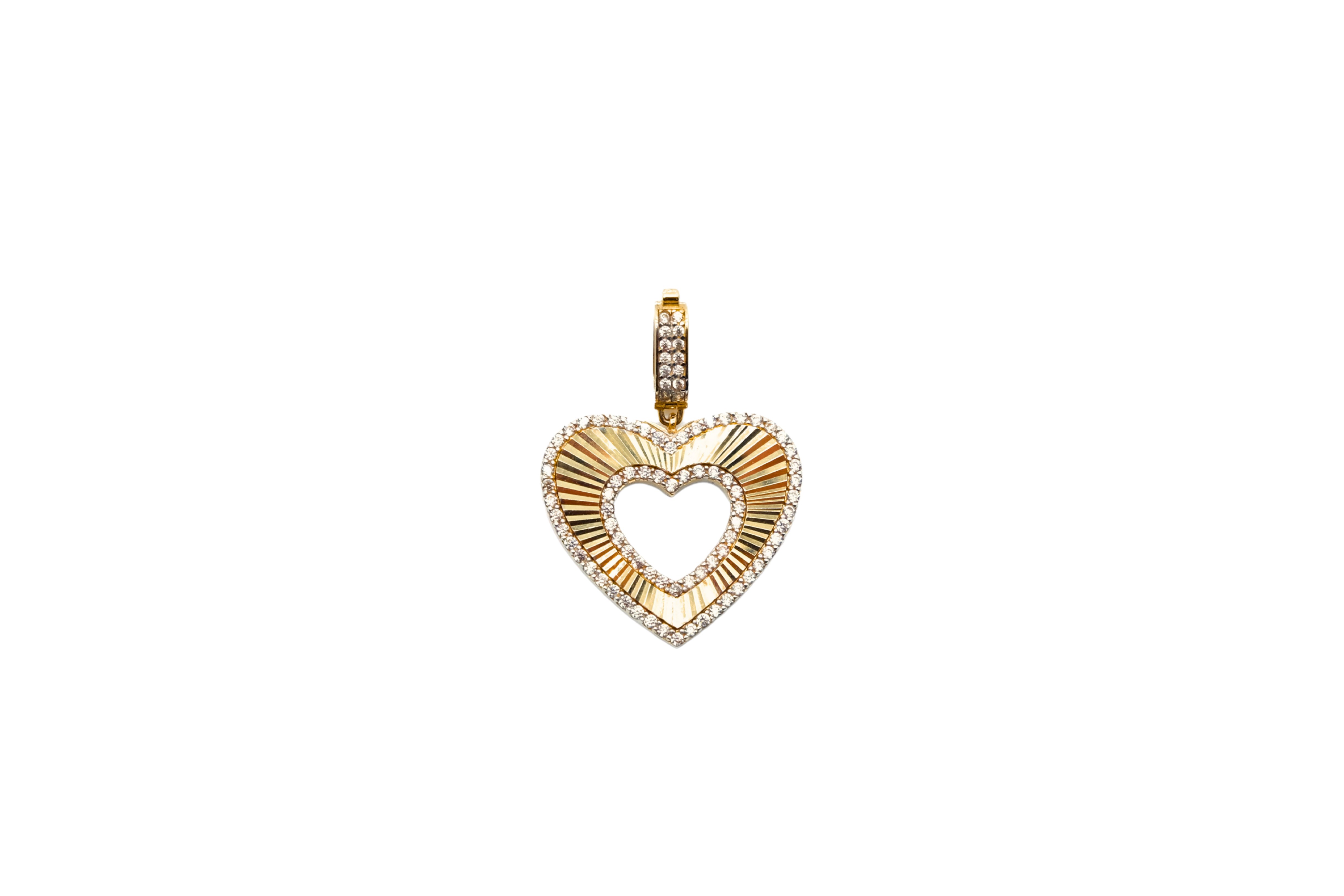 14 AYAR ZİRKON KALP CHARM