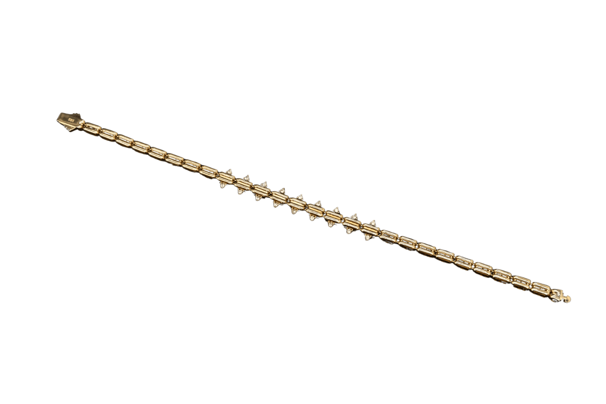 17,5CM ZİRKON DİKEN TASARIM BİLEKLİK