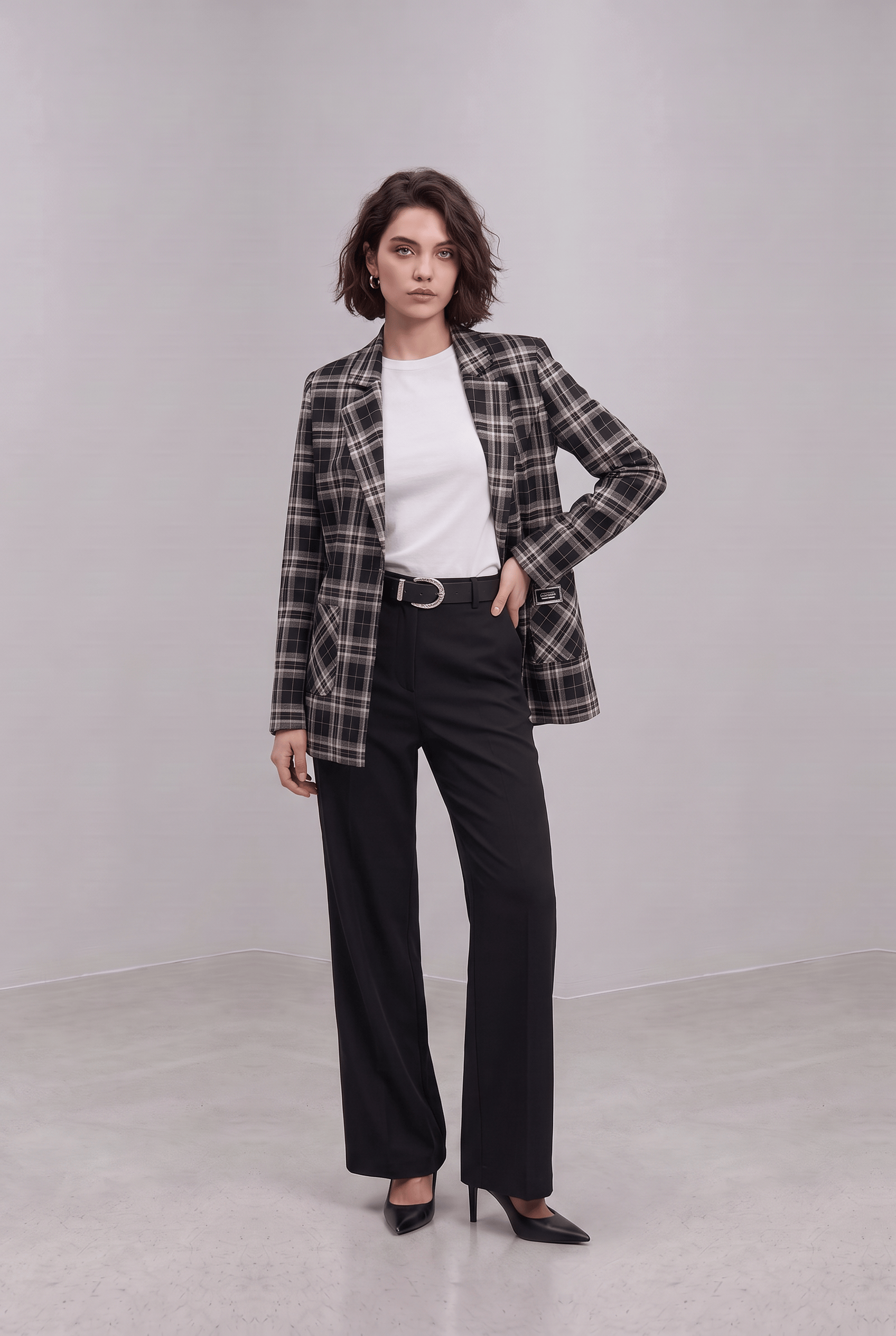 Kareli Blazer Ceket