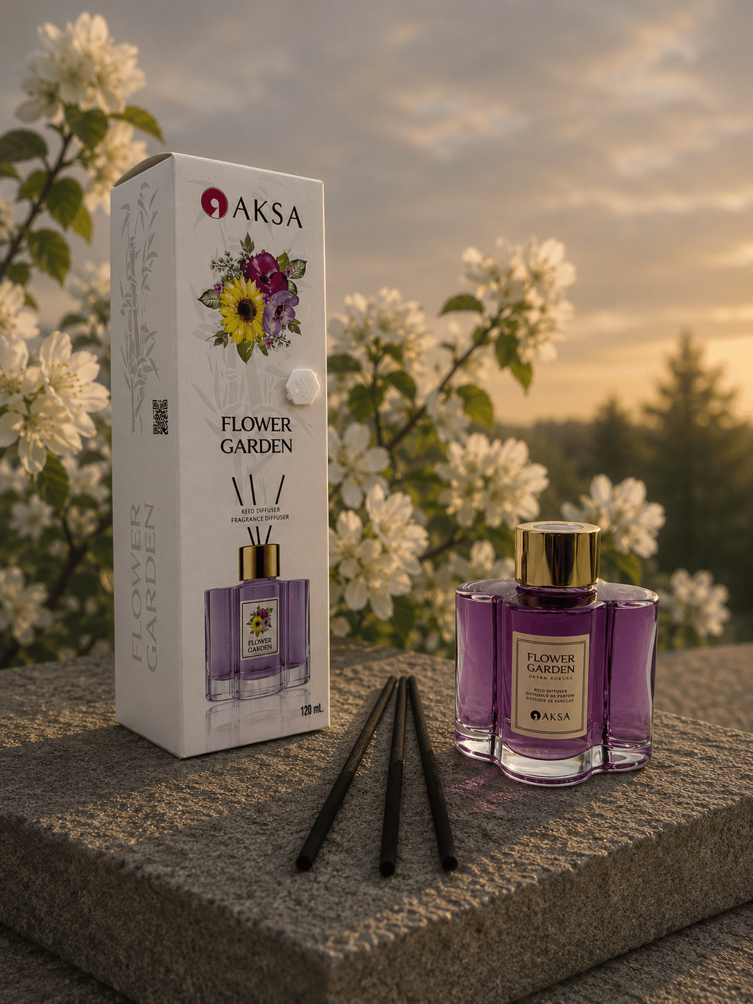 ÇİÇEK BAHÇESİ 120 ml  Çubuklu Oda Kokusu