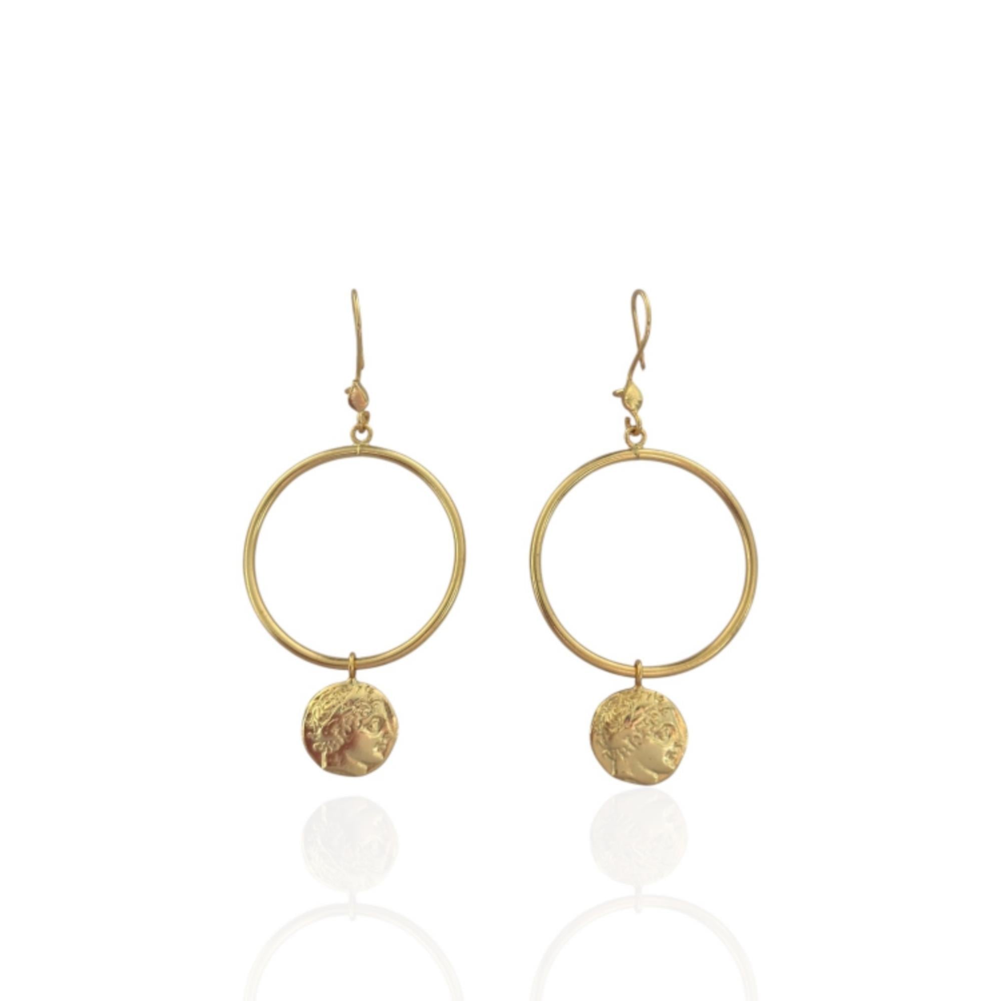 Athen Gold Küpe