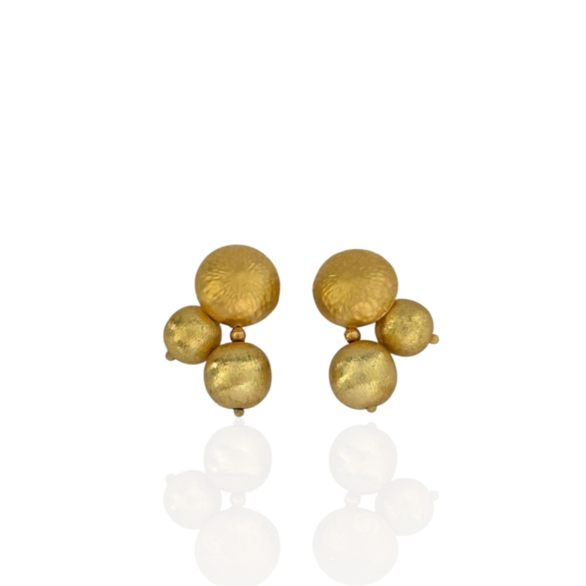 Golden Orbit Studs Küpe