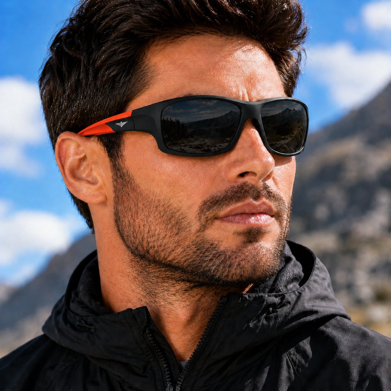 COL 156 Yeni Premium Spor Seri Polarize Erkek Güneş Gözlüğü-Polarize-UV400-Anti Refle 3lü Koruma 62*15*140 Ekartman