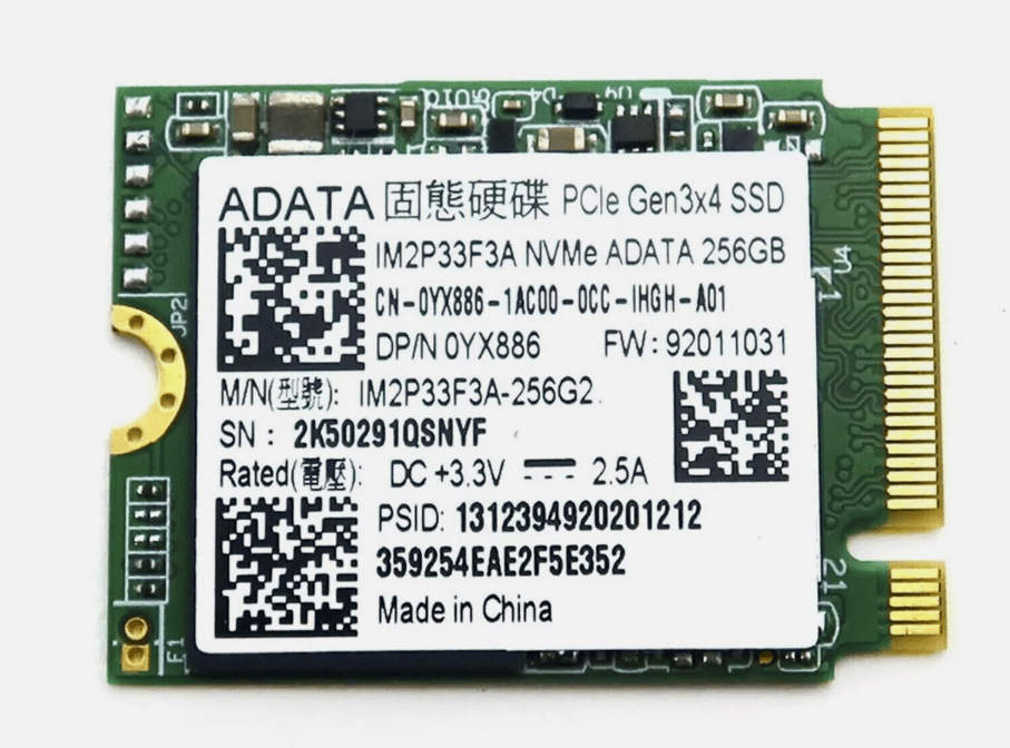 ADATA 256GB Gen3 x4 PCIe NVMe SSD IM2P33F3A Kutusuz Tray