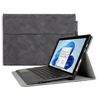 MİCROSOFT Surface Pro 9 Pu İçin Deri Klavye Kılıfı Ayarlanabilir Stand Düşmez Tablet Kapağı