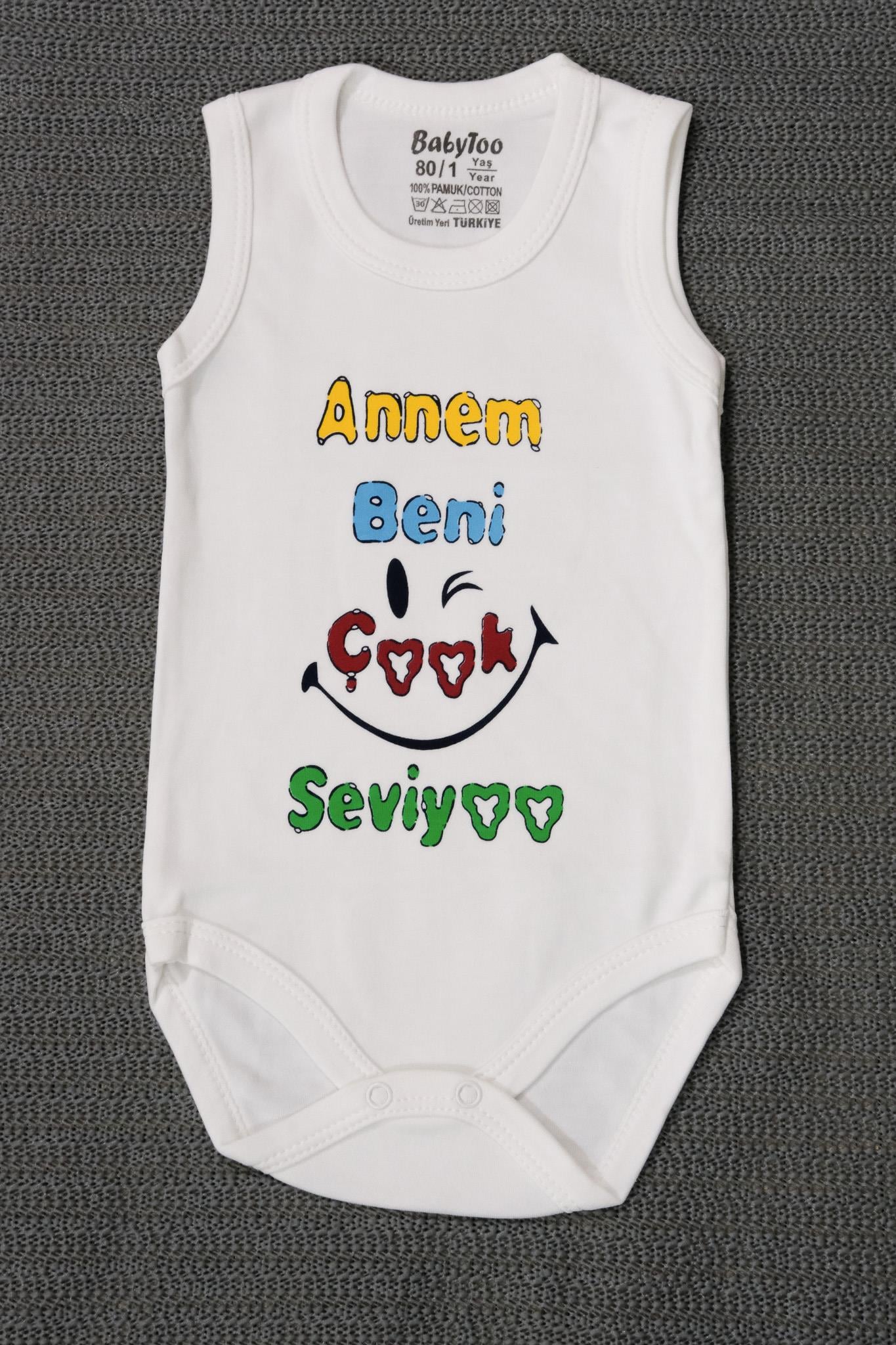 Annem Beni Seviyoo Baskılı Body