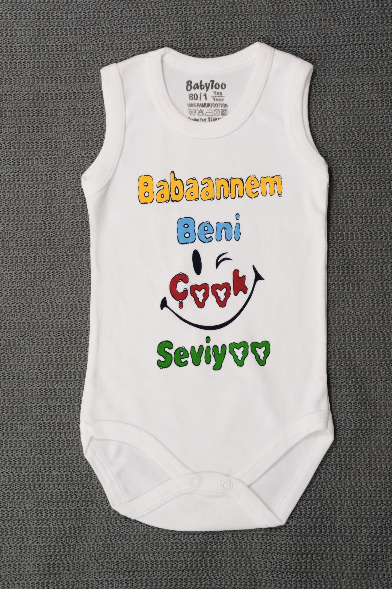 Babaannem Beni Seviyoo Baskılı Body