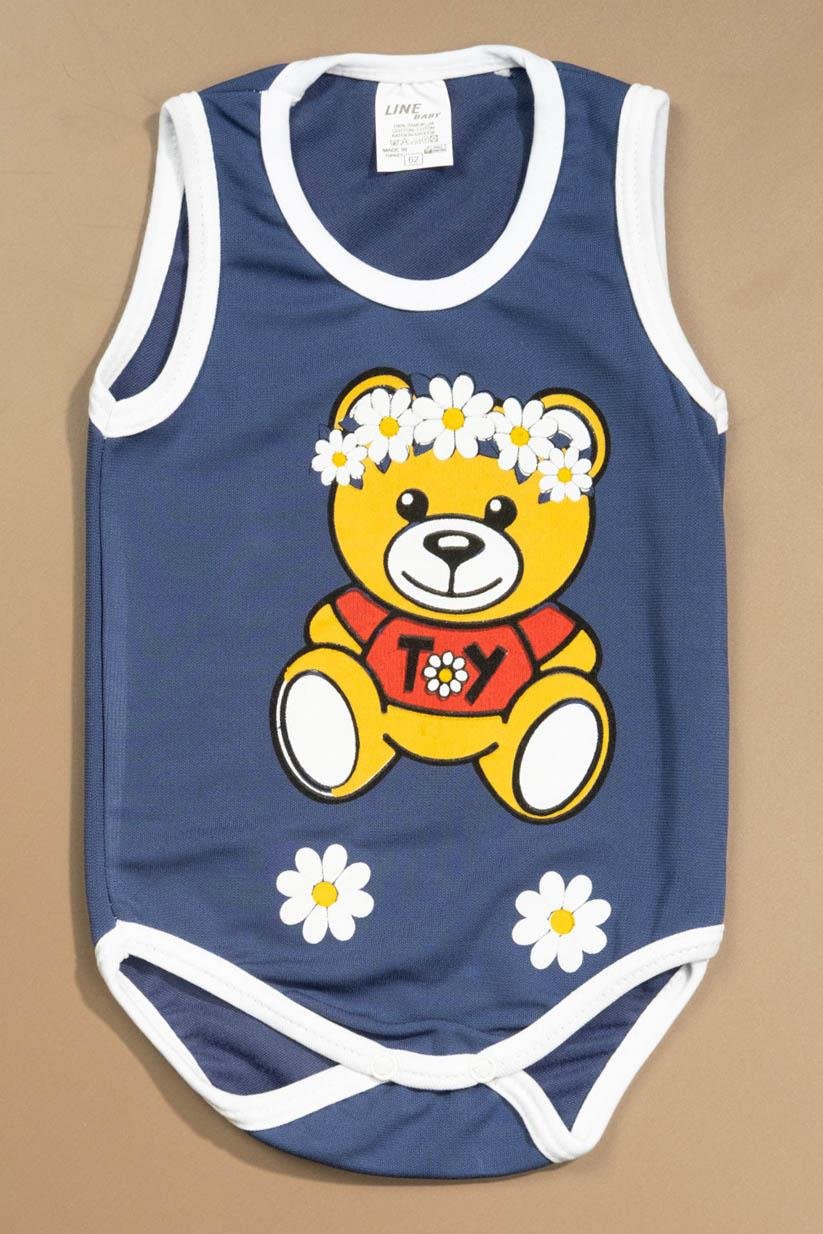 Baskılı Çocuk Body Unisex Lacivert