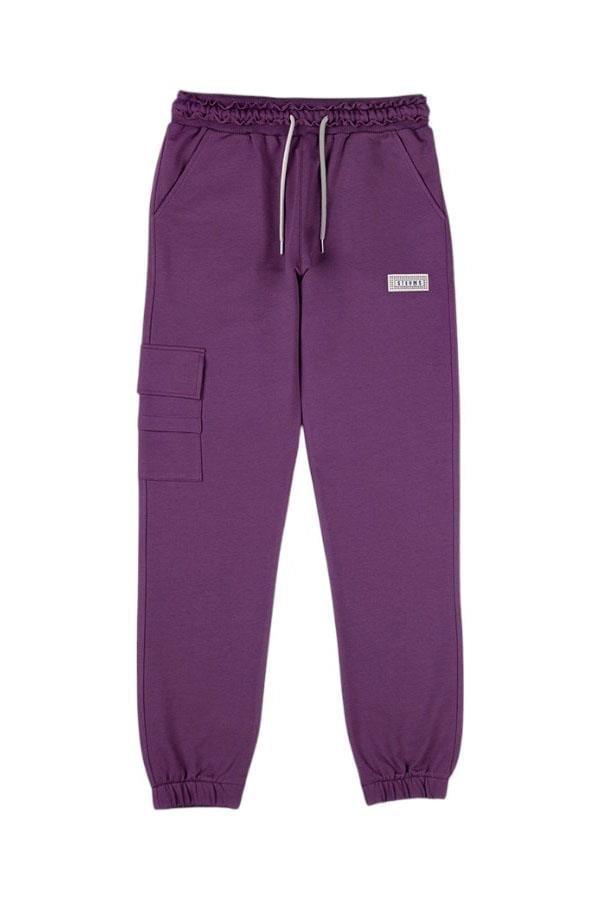 Cepli Jogger Eşofman Altı Mor