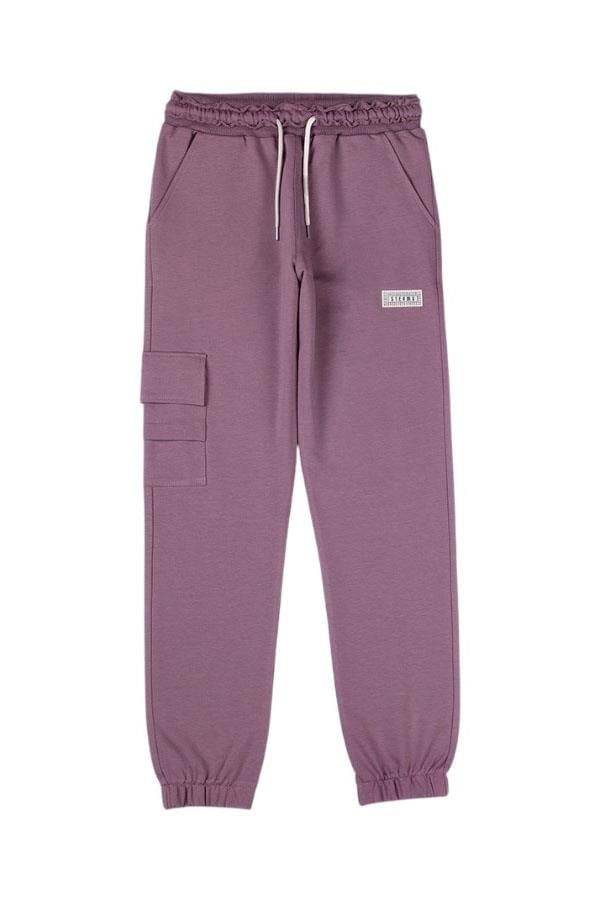 Cepli Jogger Eşofman Altı Mürdüm