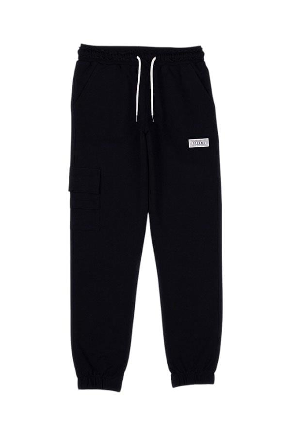 Cepli Jogger Eşofman Altı Siyah