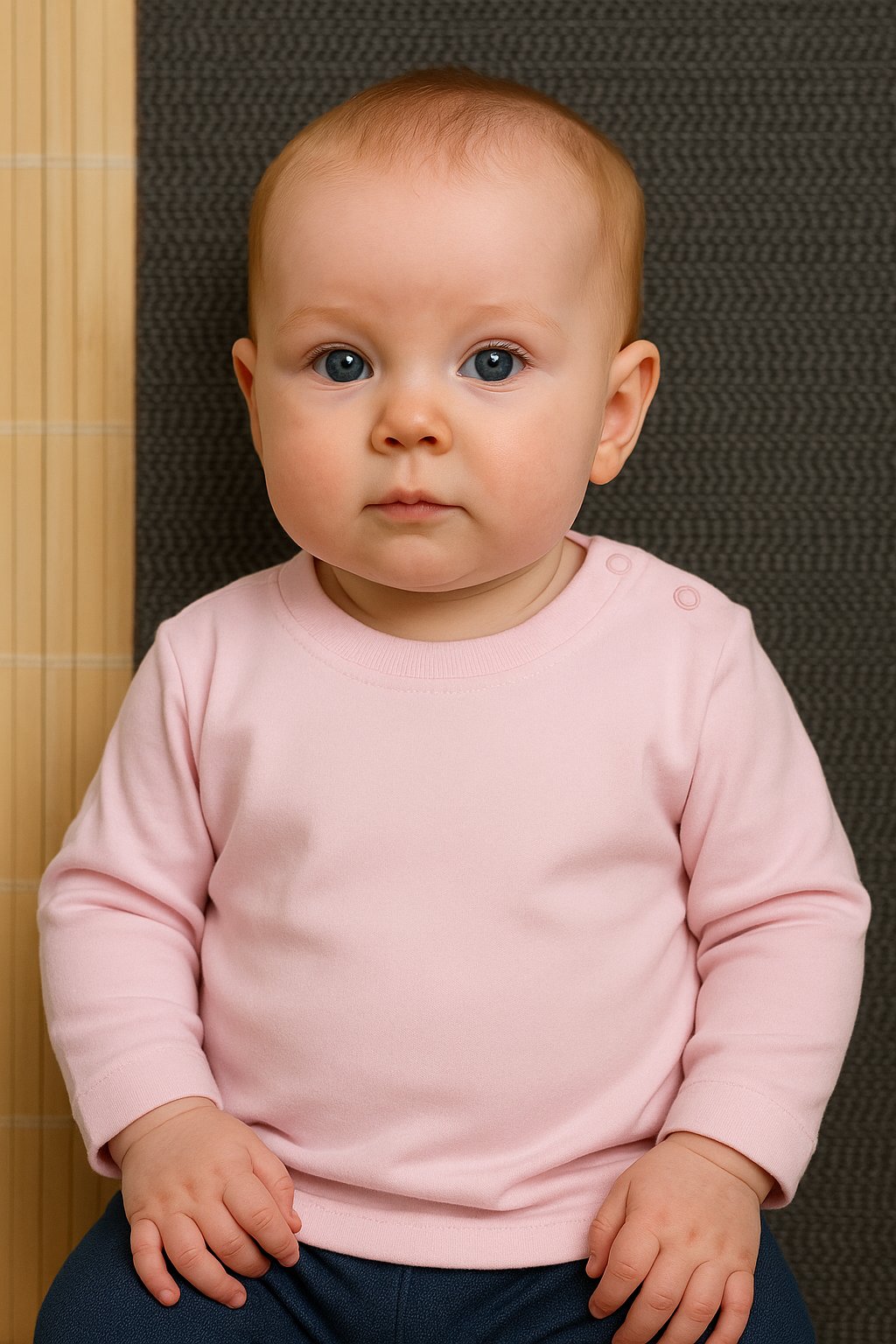 Düz Uzun Kollu Body Pembe